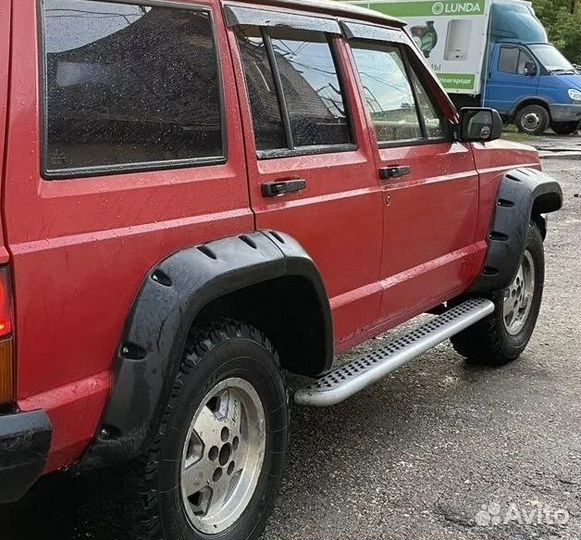 Пороги подножки от нивы 2131 с креплением на jeep