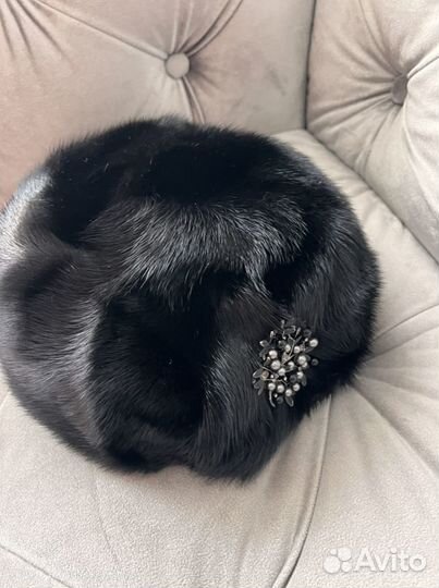 Женский норковый берет