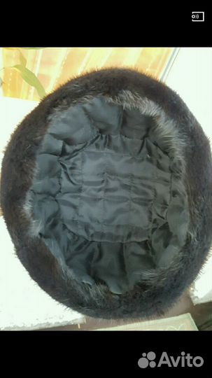 Шапка из норки натуральный мех