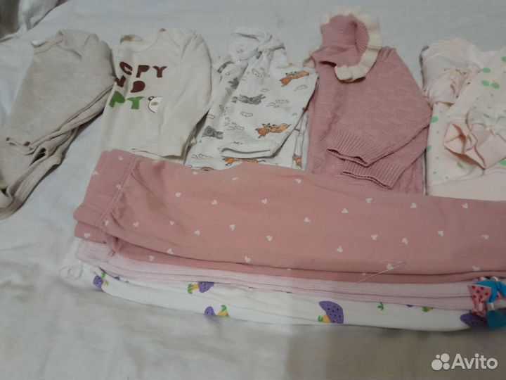 Детские вещи пакетом на девочку 56 80