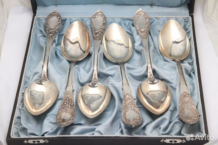 Набор Серебряных Ложек Carl Kinzel Germany 1920-е