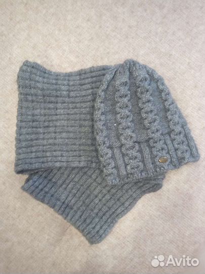 Комплект шапка и снуд женский