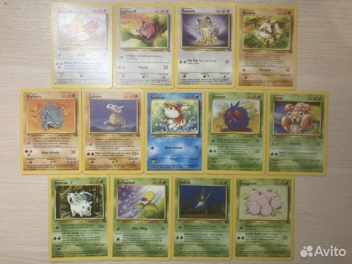 Карточки покемон Jungle