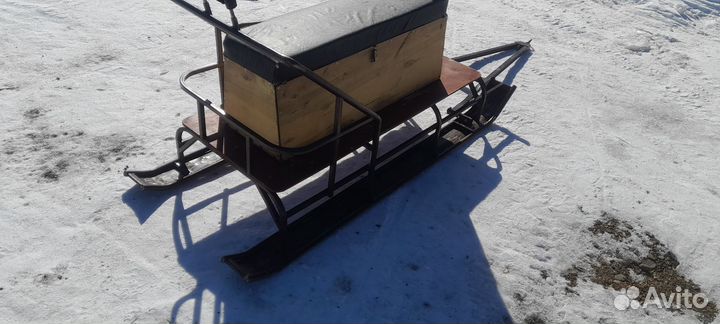 Сани для снегохода бу.Готовь сани летом