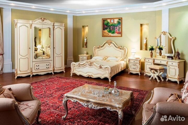 Гарнитур для спальни Мона Лиза крем