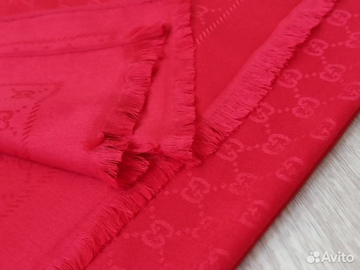 Палантин Кашемир Gucci красный