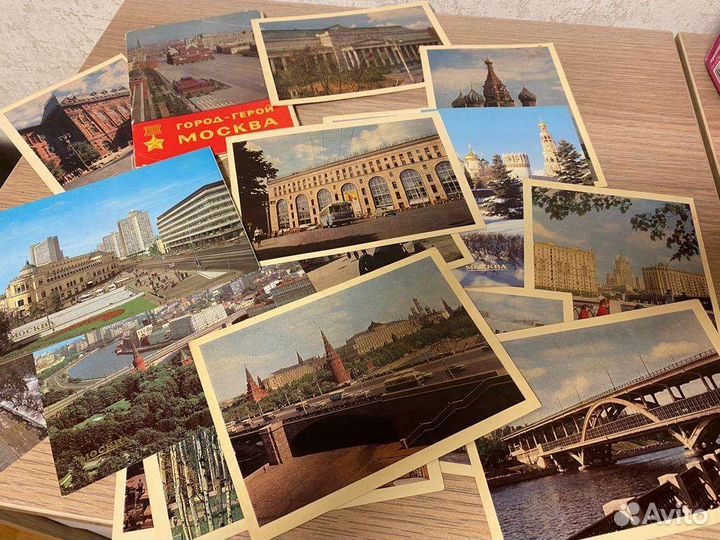 Открытки с видами Москвы 1968 г, 1985г