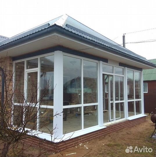 Остекление терассы с отделкой