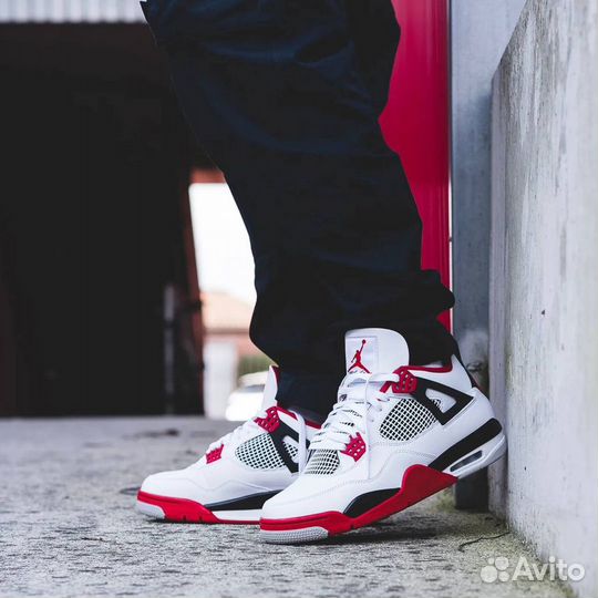 Кроссовки Air Jordan 4 Fire Red (36-45)