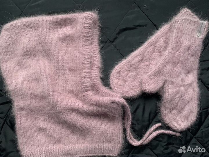 Капор+варежки