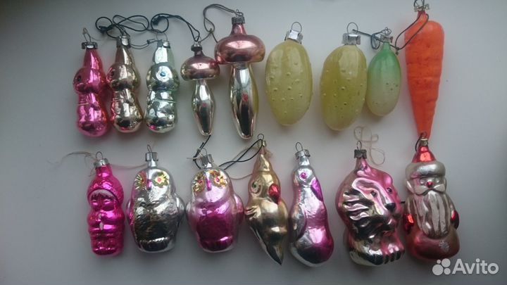 Елочные игрушки винтаж