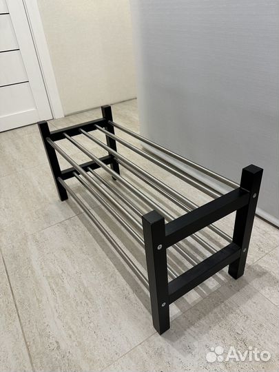 Полка для обуви IKEA чусинг черная
