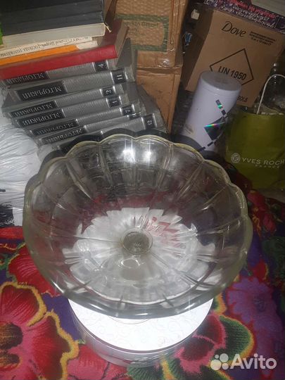 Ваза для фруктов на ножке СССР