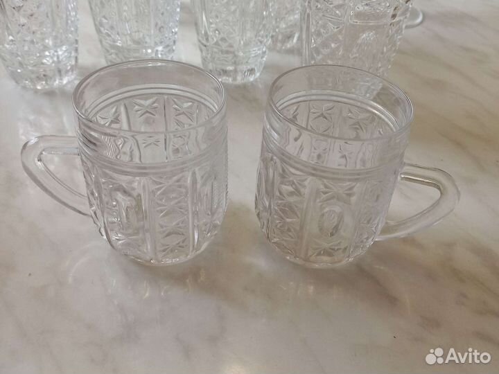 Хрустальные стаканы, бокалы, кружки СССР