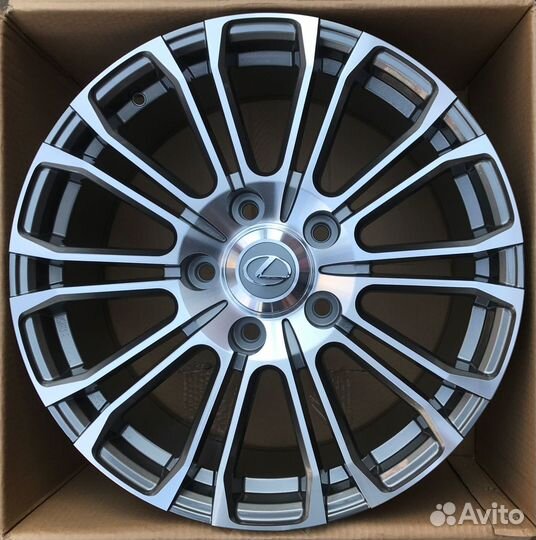 Диски серые с проточкой R22 5*150 На Toyota LC200