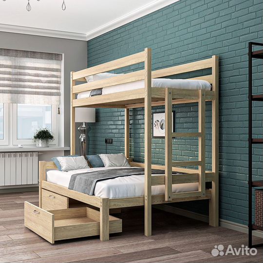 Двухъярусная детская кровать