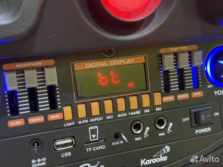 Колонка большая мощная 100см + караоке