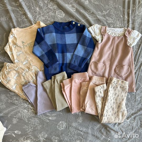 Вещи пакетом для девочки 86 92 zara hm