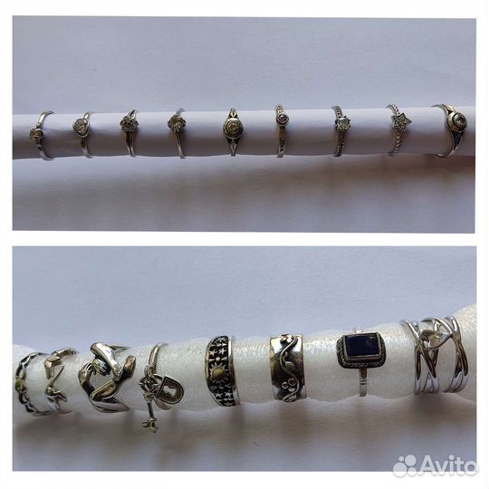 Кольцо серебро 925