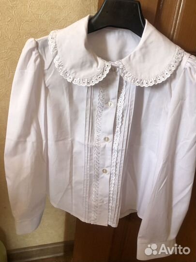 Блузки на девочку рост 128