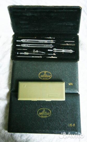 Готовальни Герм. Кульман. Тубус. Линейки логарифм