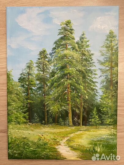 Картина маслом. Лес