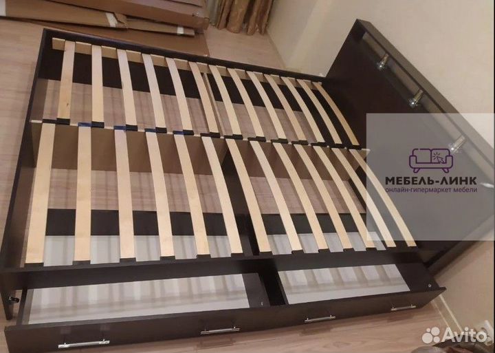 Кровать 160 с ящиками