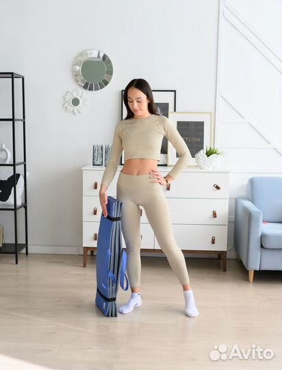 Спортивный коврик пыле-влагостойкий оранжевый