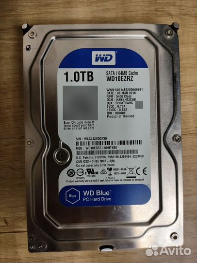 Жесткий диск WD Blue 1 tb