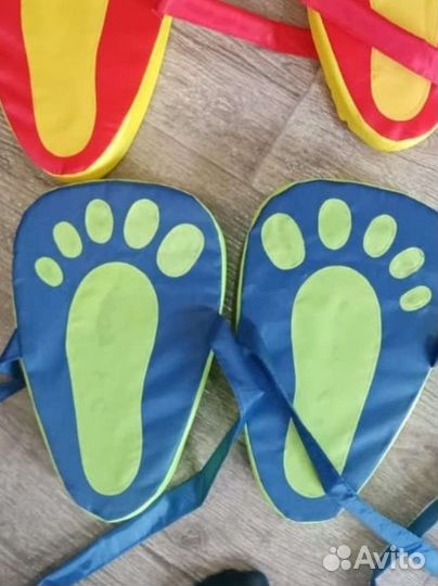 Ходилки синие игровой реквизит на праздники