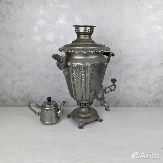 Самовар на дровах 5л В реставрацию На углях