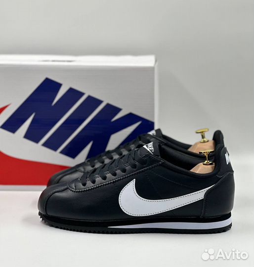 Кроссовки Nike Cortez Classic Leather Black White