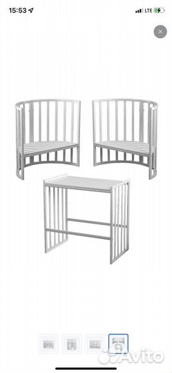 Детская кроватка овальная