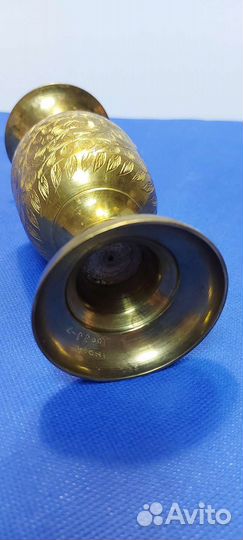 Винтажная Ваза бронза индия