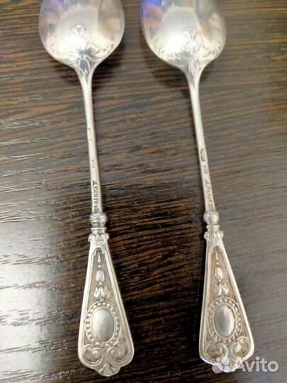 Ложечки кофейные, серебро