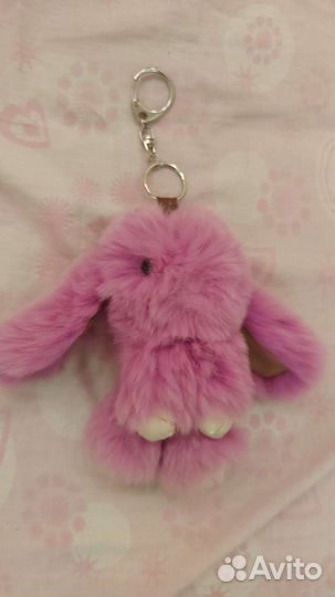 Брелок Кролик для ключей, на рюкзак, сумку