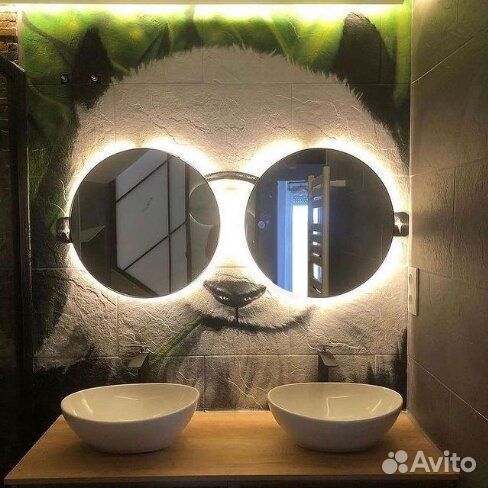 Зеркало с подсветкой круглое Vanessa