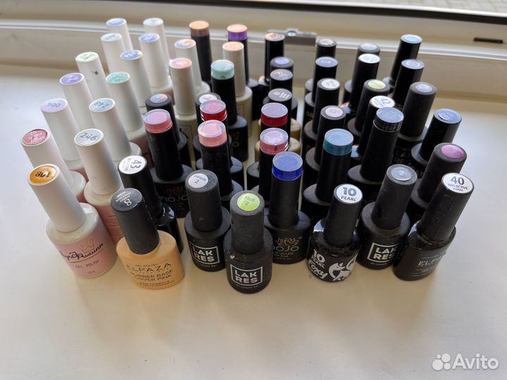 Гель лаки для маникюра набор бу