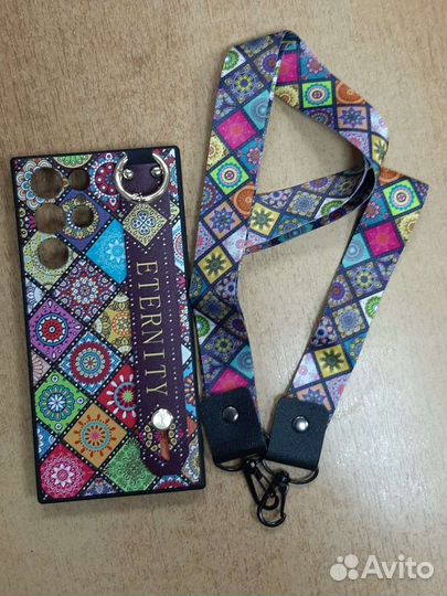 Чехол на телефон S22 Ultra с ремешком