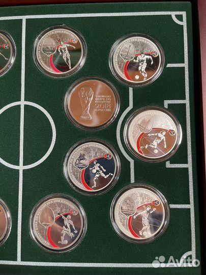 Коллекционный набор серебряных монет чм 2018
