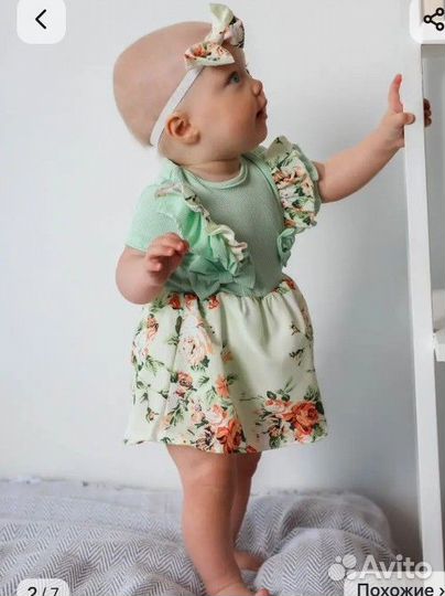 Детская боди платья р. 56