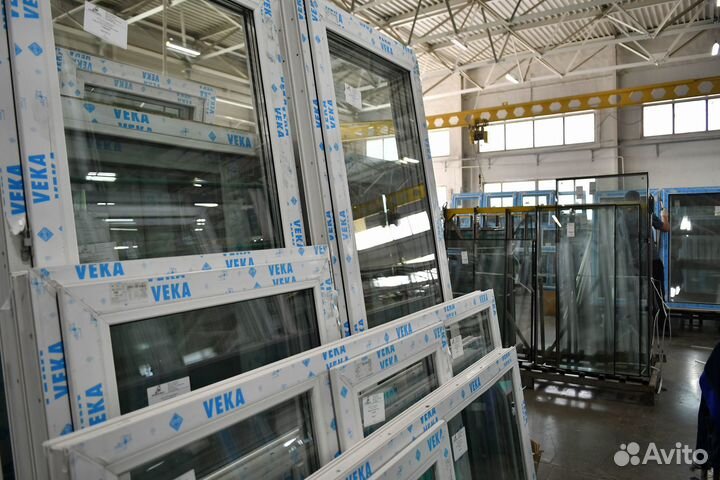 Пластиковые окна veka трехстворчатые