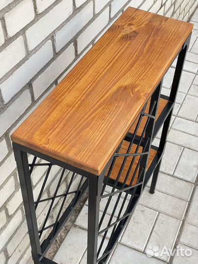 Винная полка / Стеллаж для вина в стиле Лофт