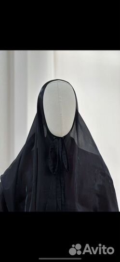 Шарф из органзы на завязках