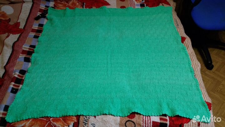 Плед детский вязаный ручная работа