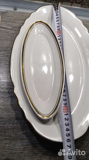 Большое блюдо и 2 селедочницы Дулево