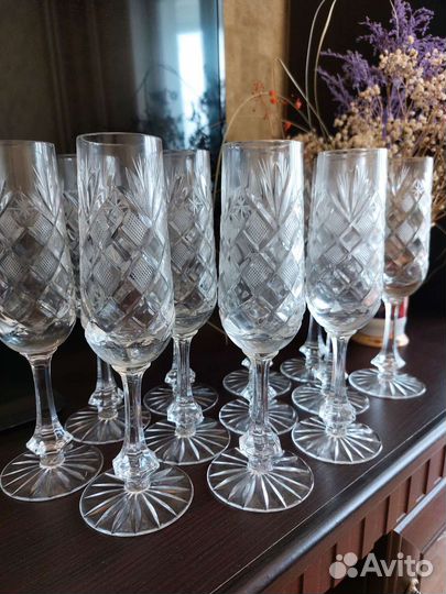 Фужеры хрустальные СССР