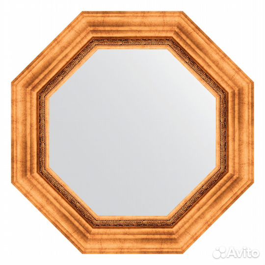 Зеркало Evoform Octagon BY 3784 57x57 римское зол