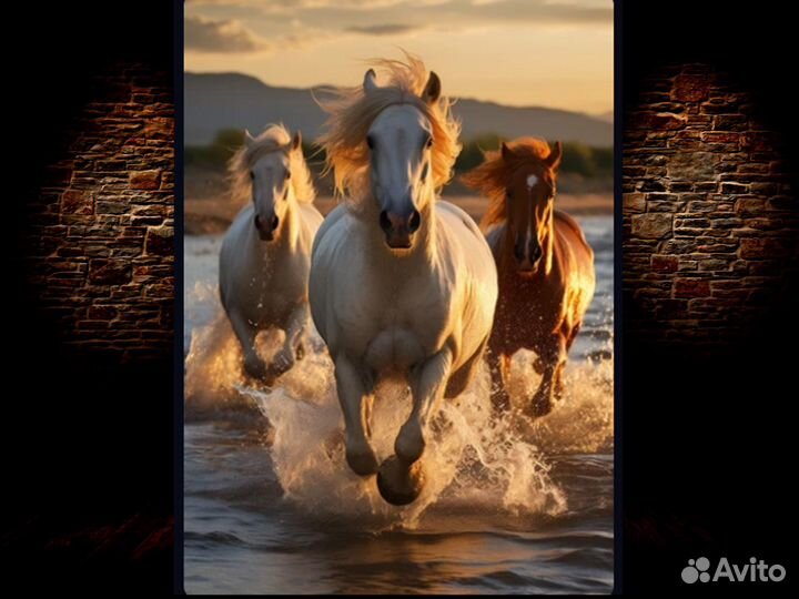 Картина на холсте лошадь