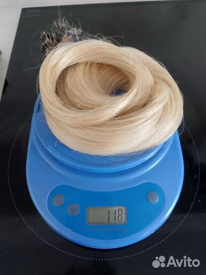 Волосы натуральные на лентах детские 72 см б/у
